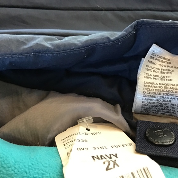 Host Pick-NWT Avalanche Navy Blue 3IN 1 Puffer Winter Jacket in Size 2XL - Picture 9 of 10